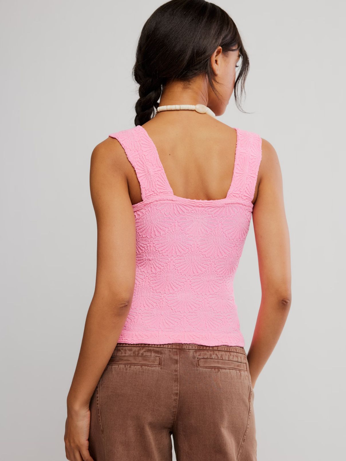 Free People Love Letter Cami in Pink Flame