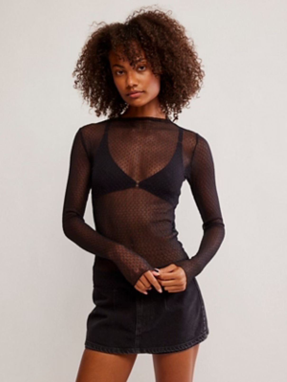 Free People Minding My Businss in Black