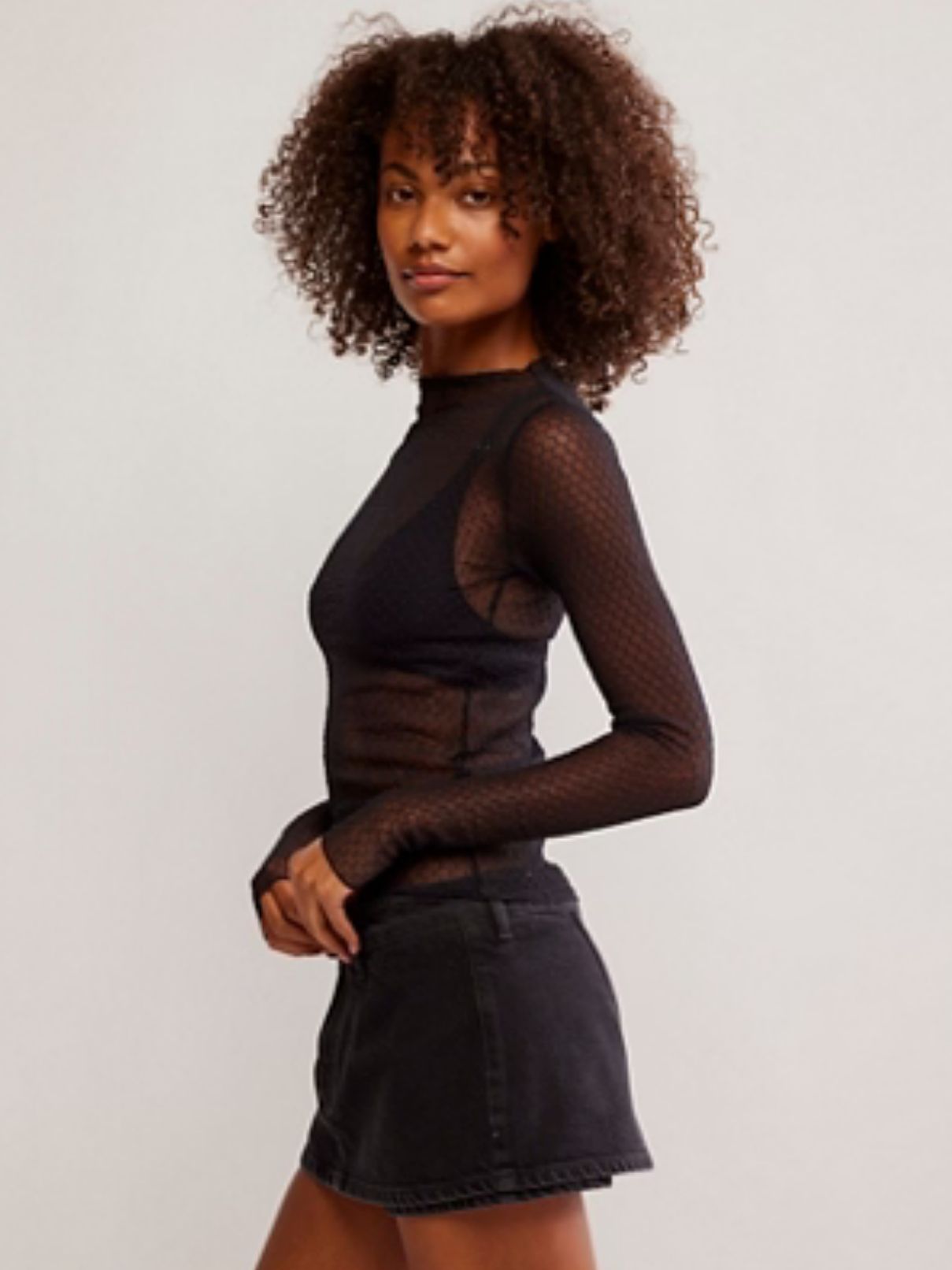 Free People Minding My Businss in Black