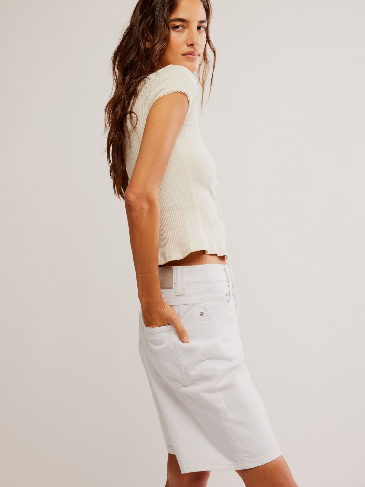 Free People Most Wanted Cardi in Ivory