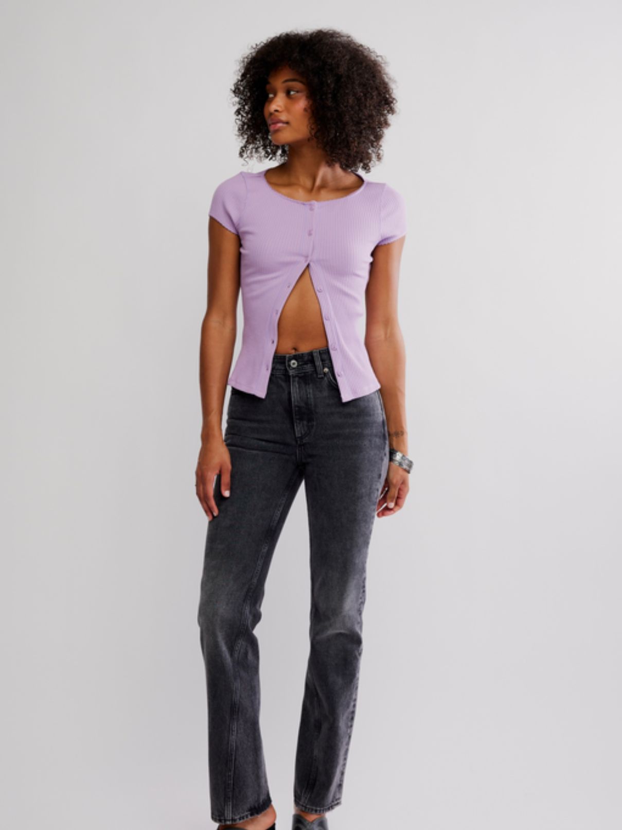 Free People Most Wanted Cardi in Lavender