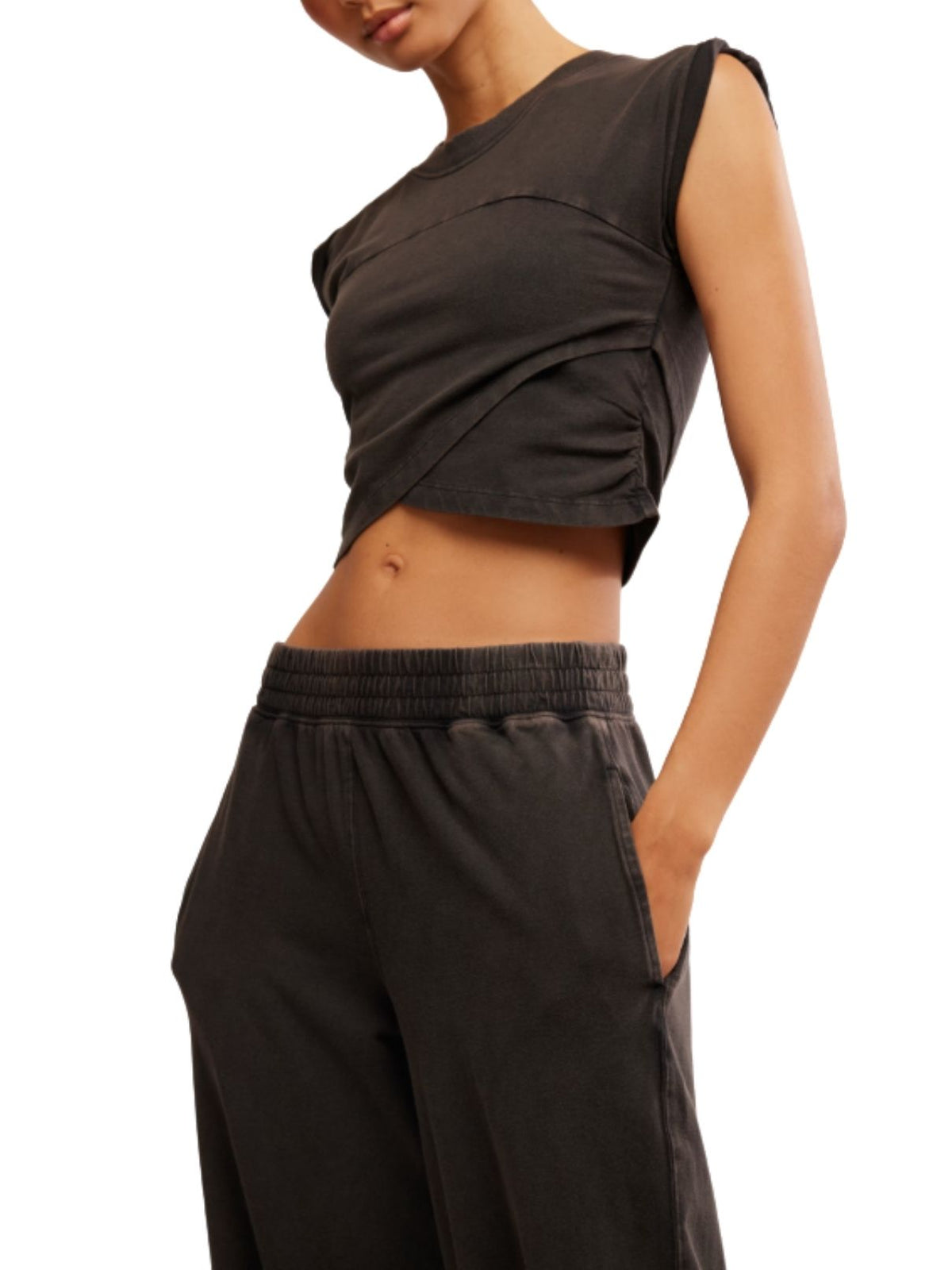 Free People Movement Hot Shot Crossover Set in Black