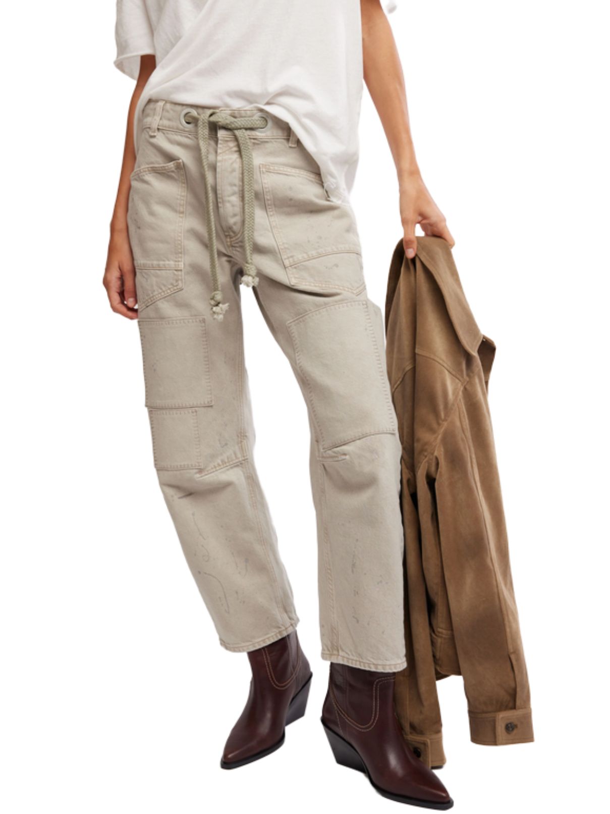 Free People Moxie Low Slung Jean in Jetty