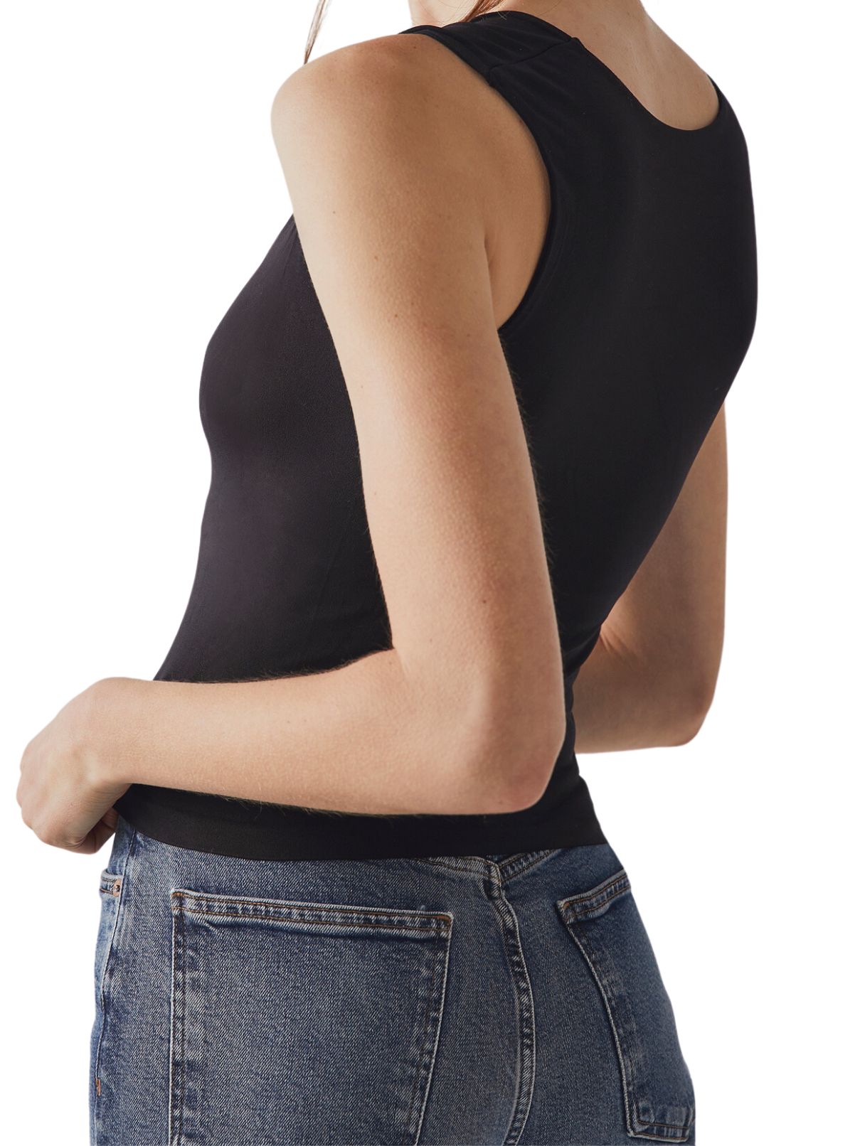 Free People Muscle Cami in Black