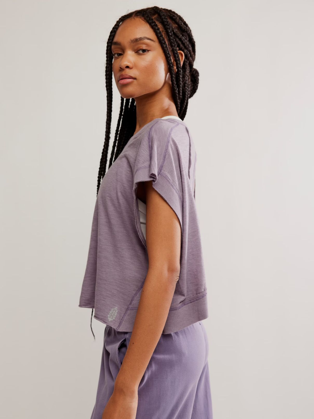 Free People My Time Tee Graphite