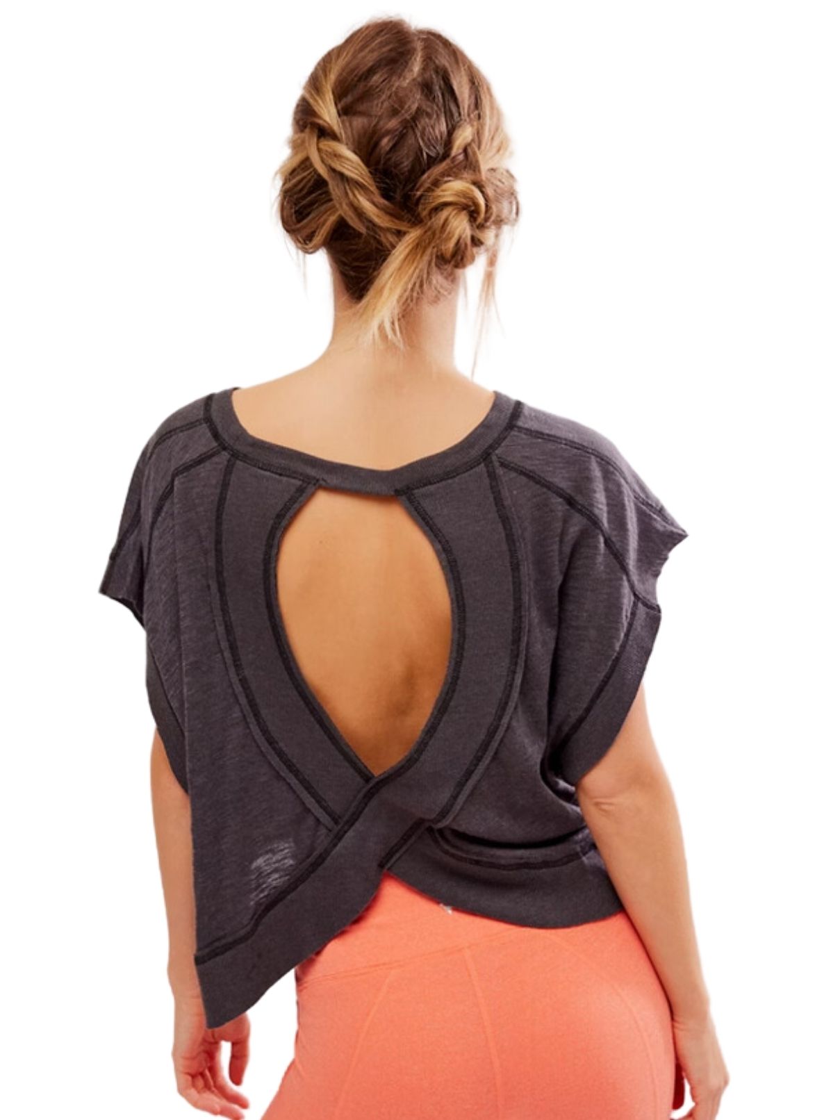 Free People My Time Tee in Black