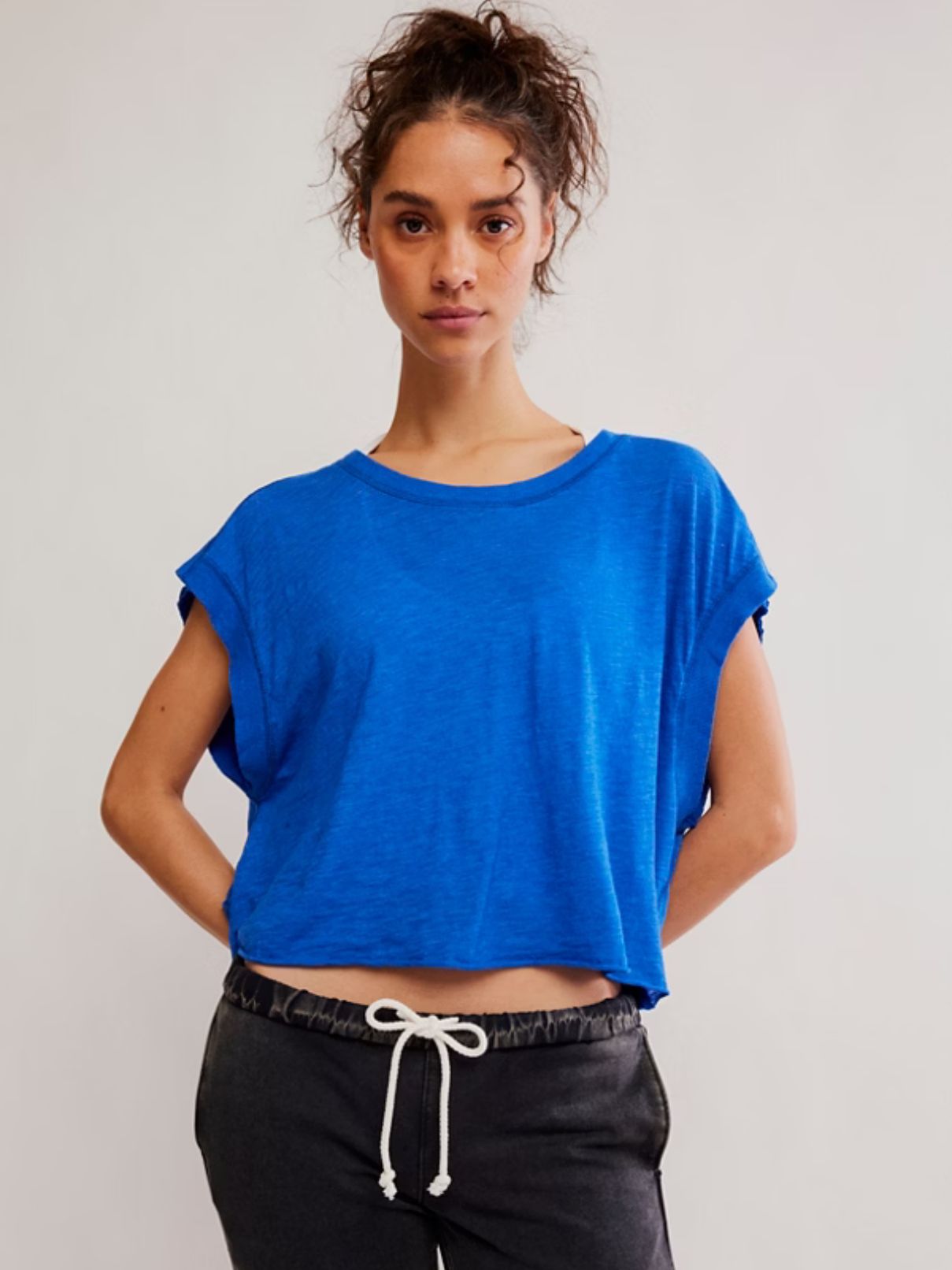 Free People My Time Tee in Electric Shock