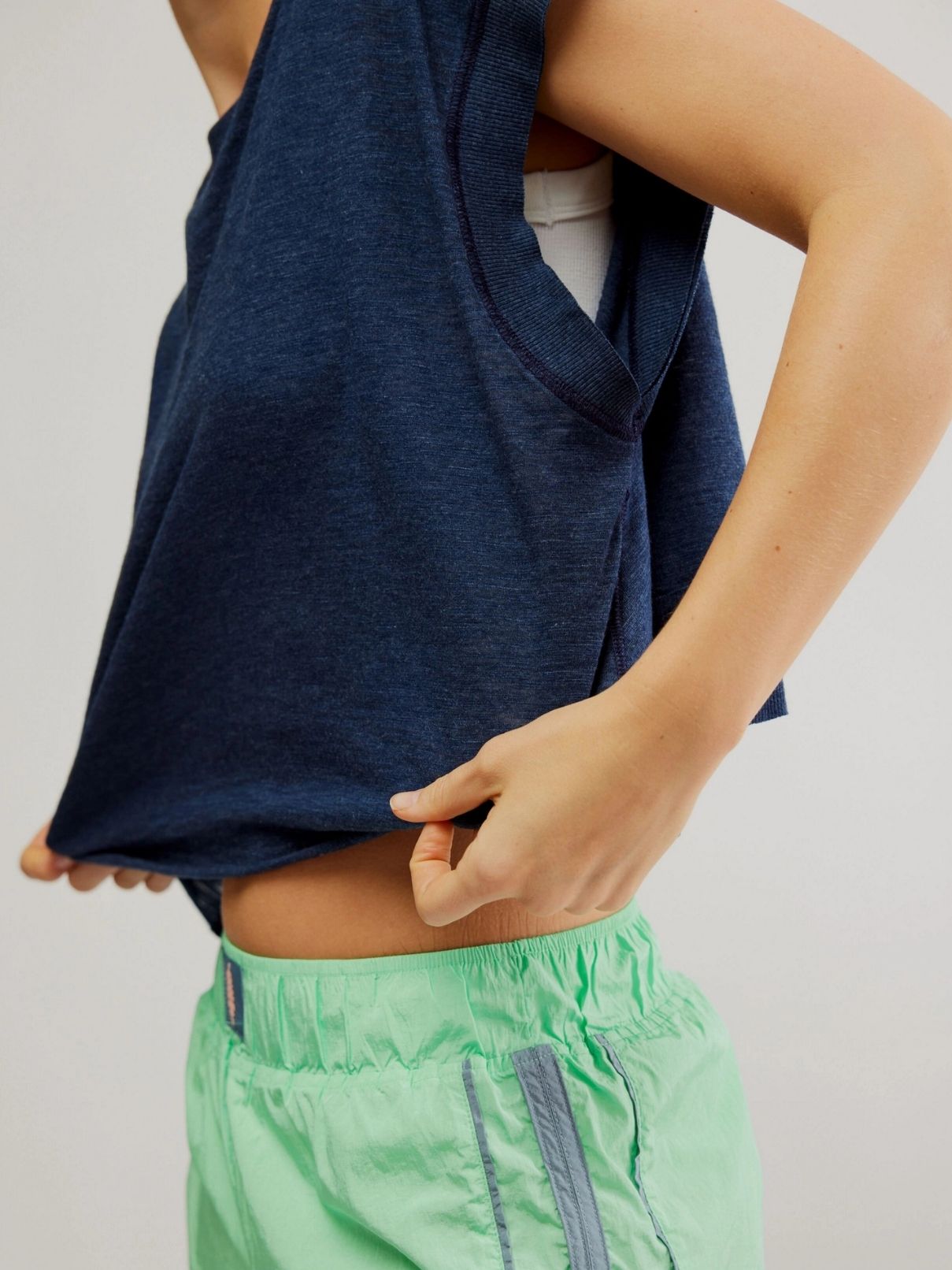 Free People My Time Tee in Midnight Navy