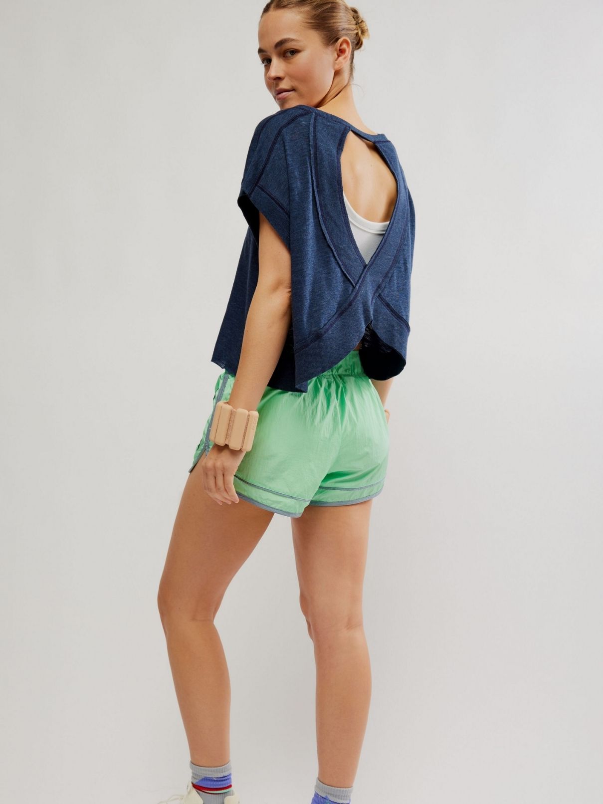 Free People My Time Tee in Midnight Navy