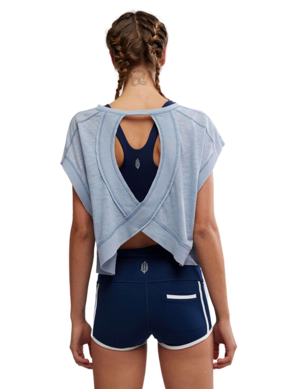 Free People My Time Tee in Steel