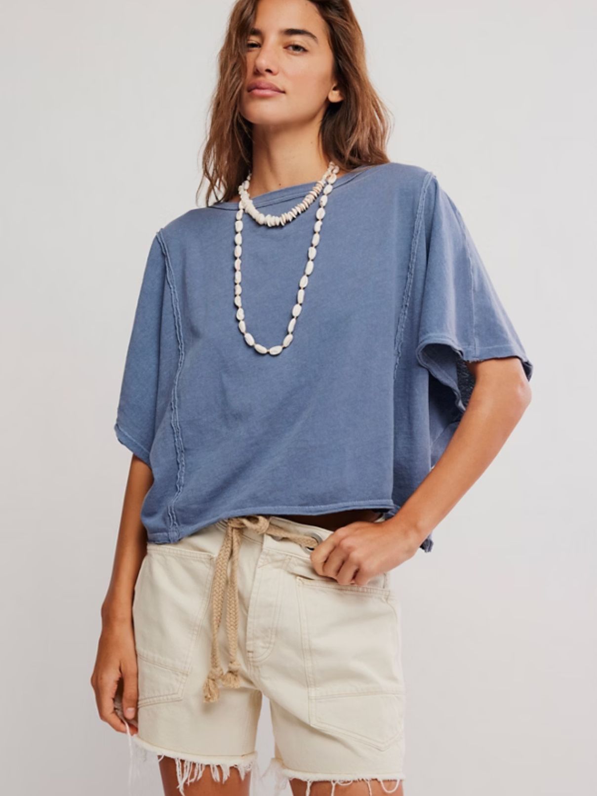 Free People Next Level Tee in Night Shadow