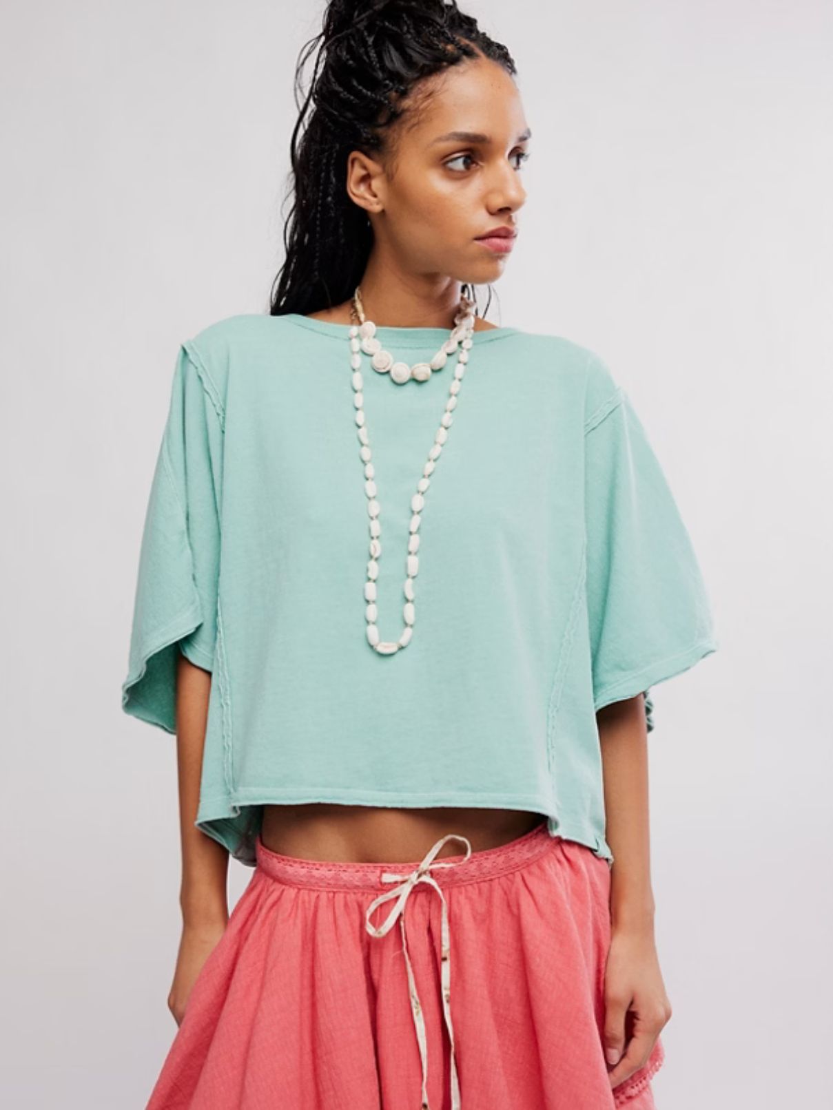 Free People Next Level Tee in Wasabi Sauce