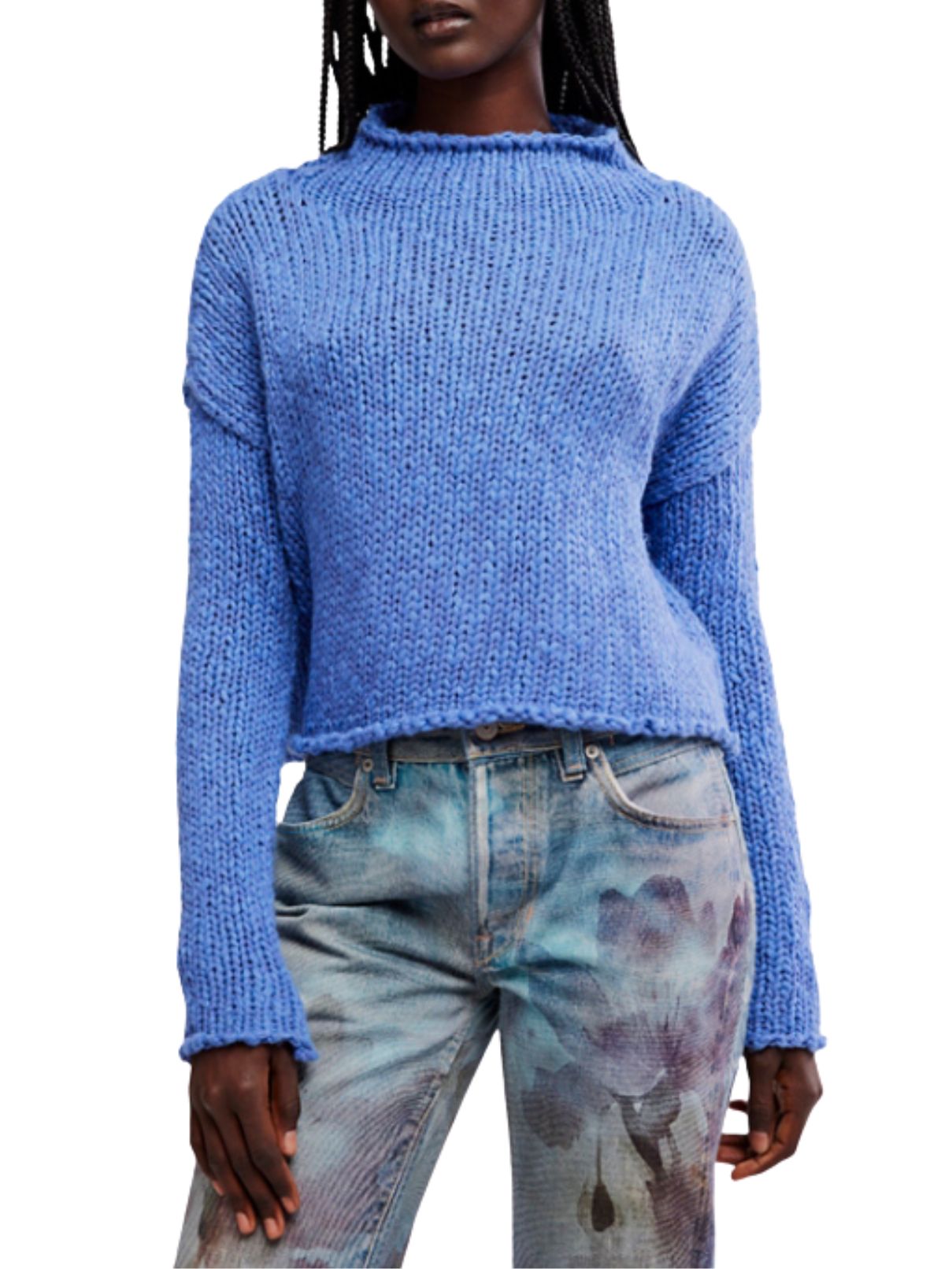 Free People Opal Sweater – Peri Blue