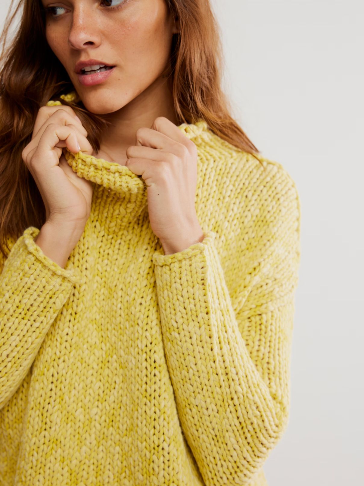 Free People Opal Sweater in Mango Mint