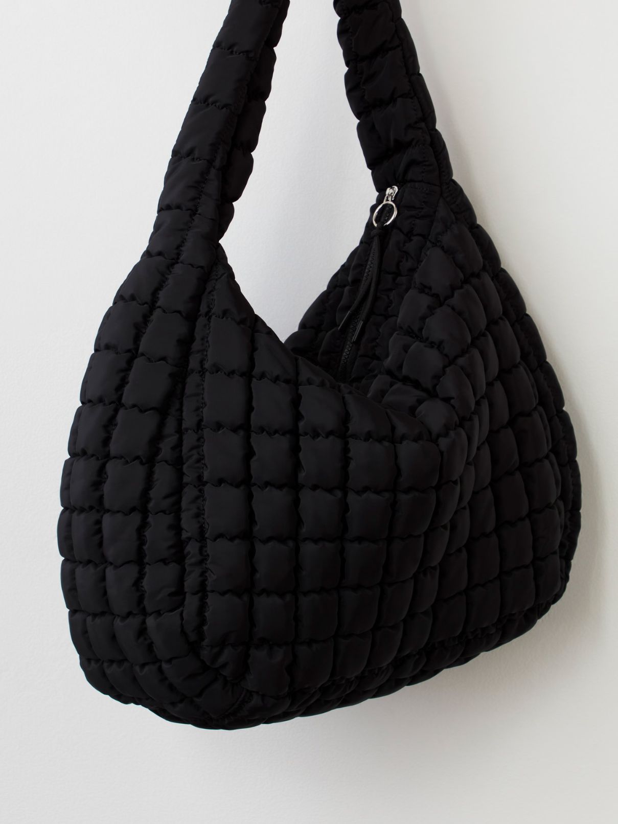 Free People Quilted Carryall Bag in Black