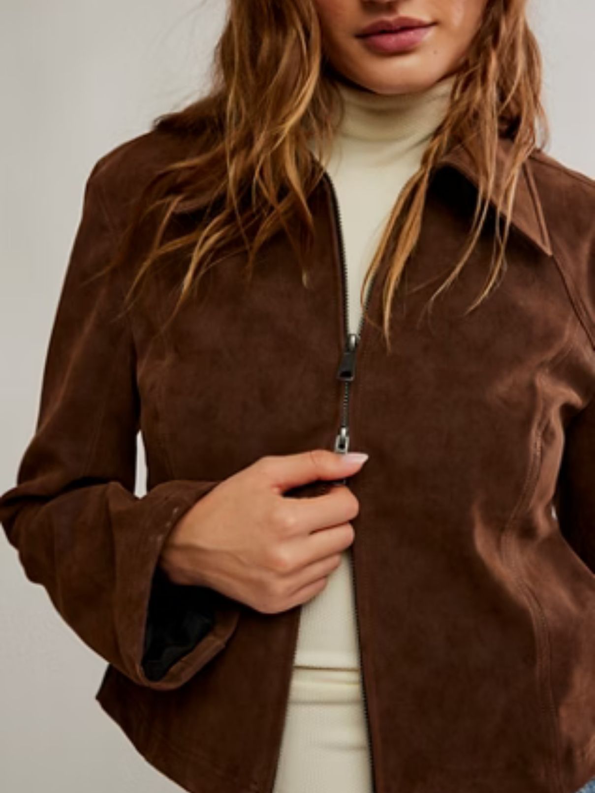 Free People River Vegan Jacket in Double Espresso