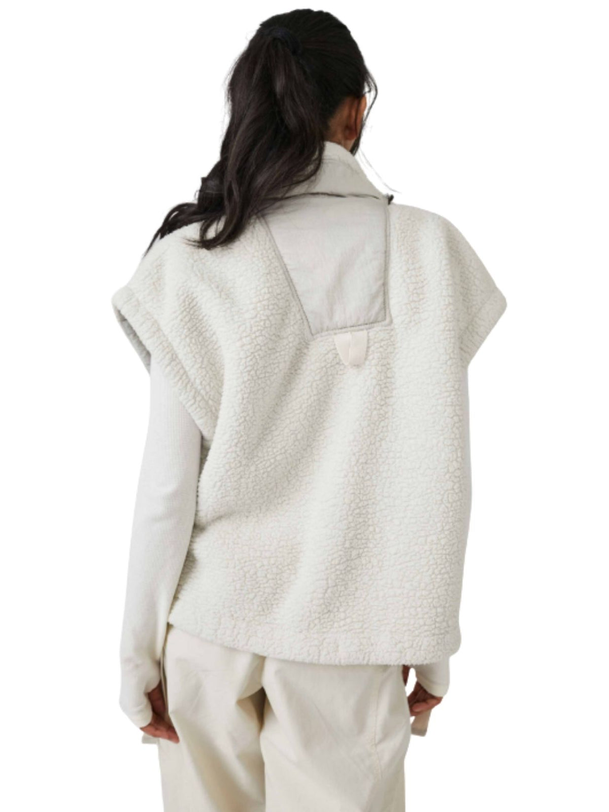 Free People Scout It Out Fleece Vest in Birch Tree
