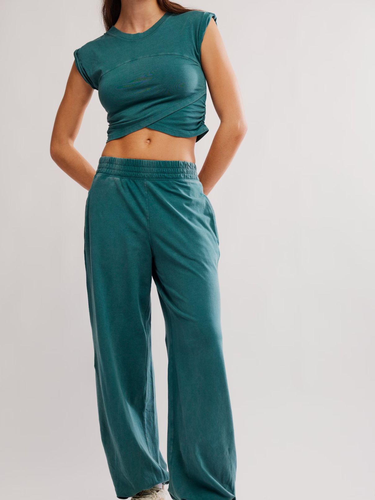 Free People Set Hot Shot in Evergreen