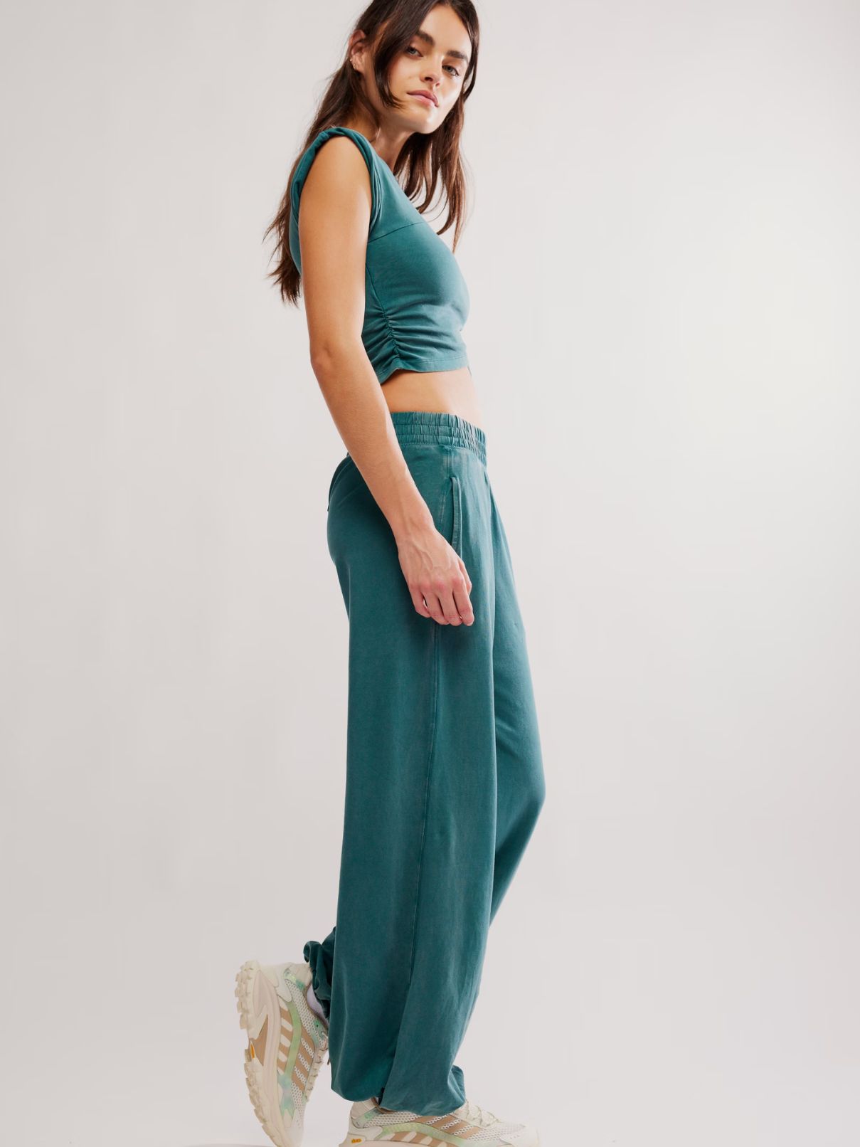 Free People Set Hot Shot in Evergreen