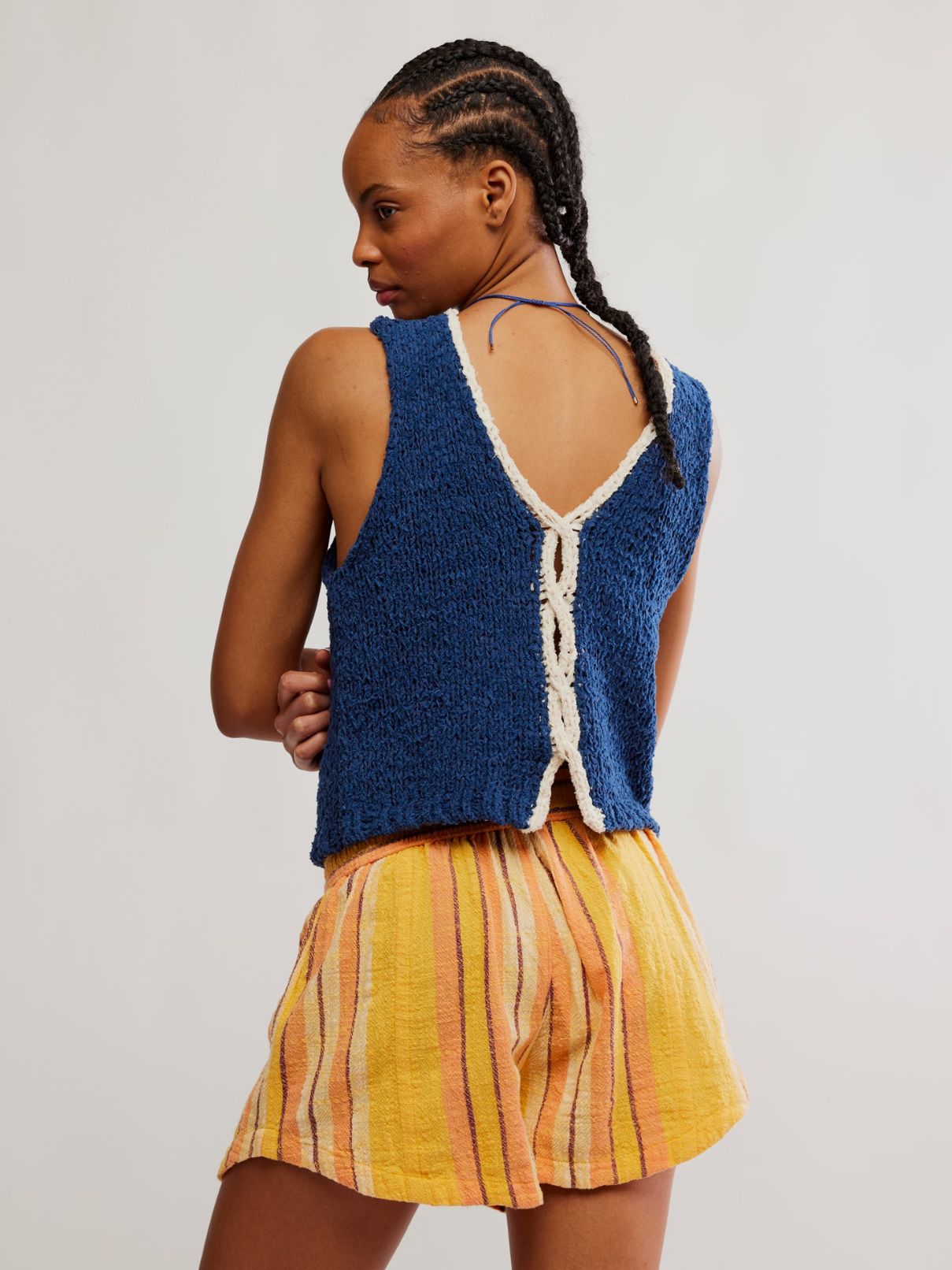 Free People Sicily Sweater in Dark Denim