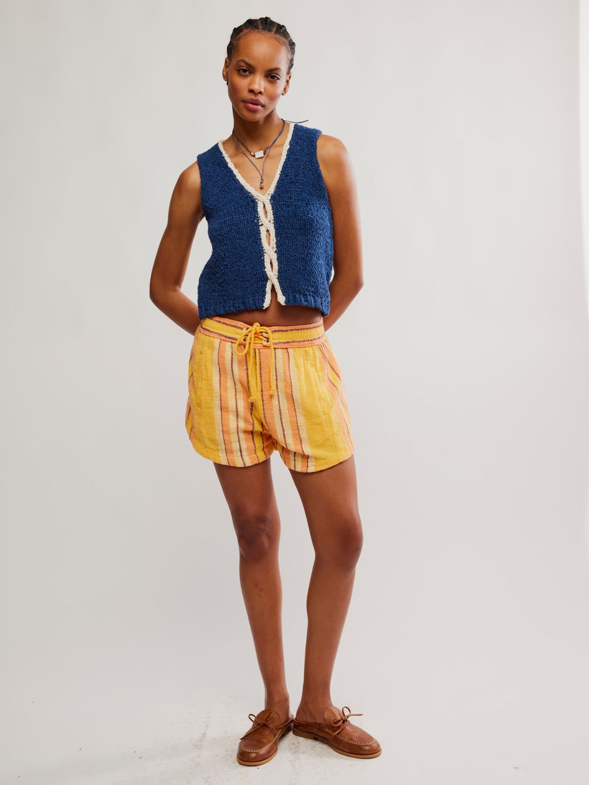 Free People Sicily Sweater in Dark Denim