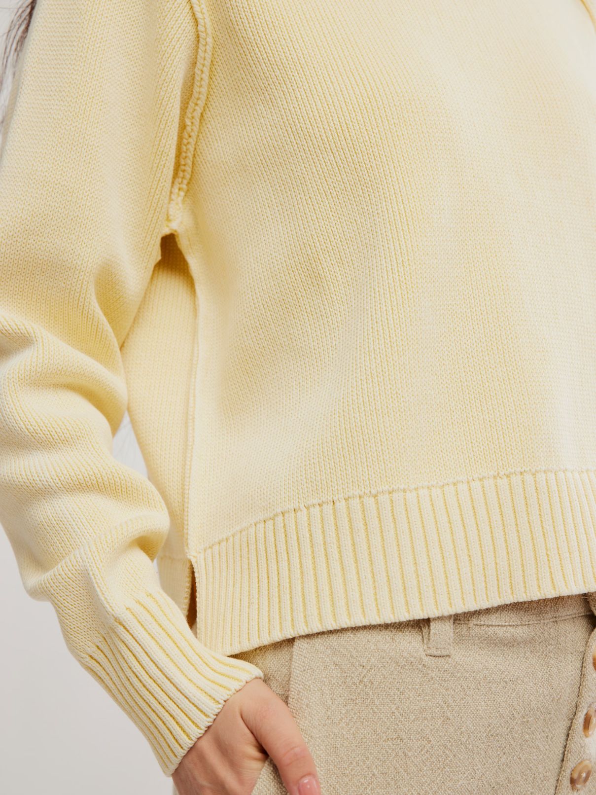 Free People Spring St Pullover in Banana Cream