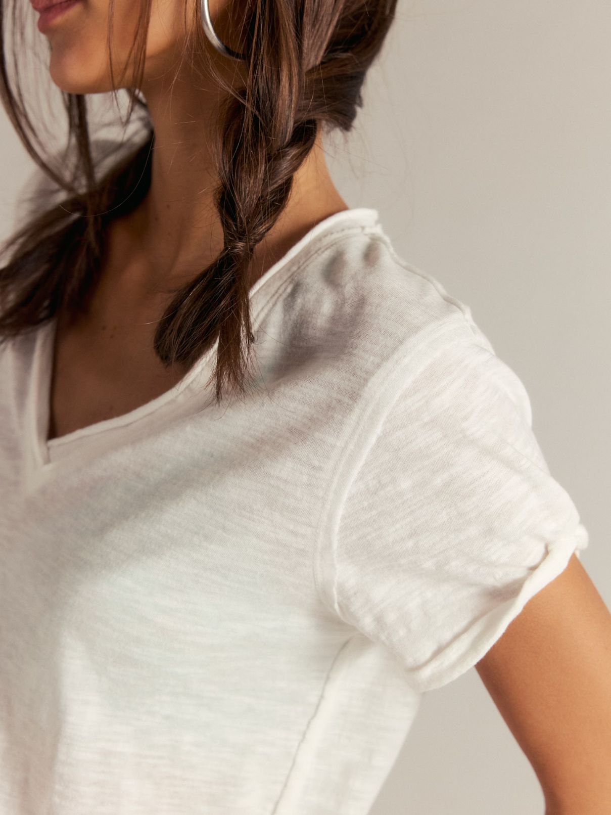 Free People Take 2 Tee in Ivory