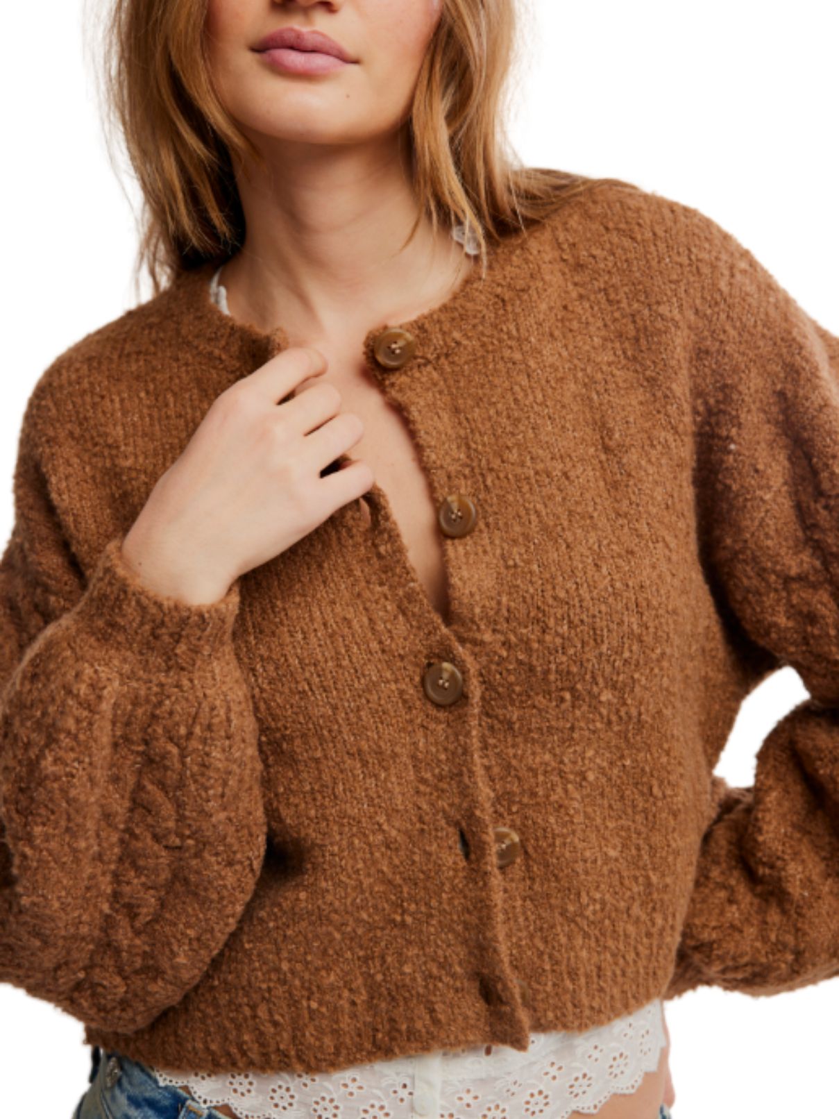 Free People Thistle Cardi – Macadamia