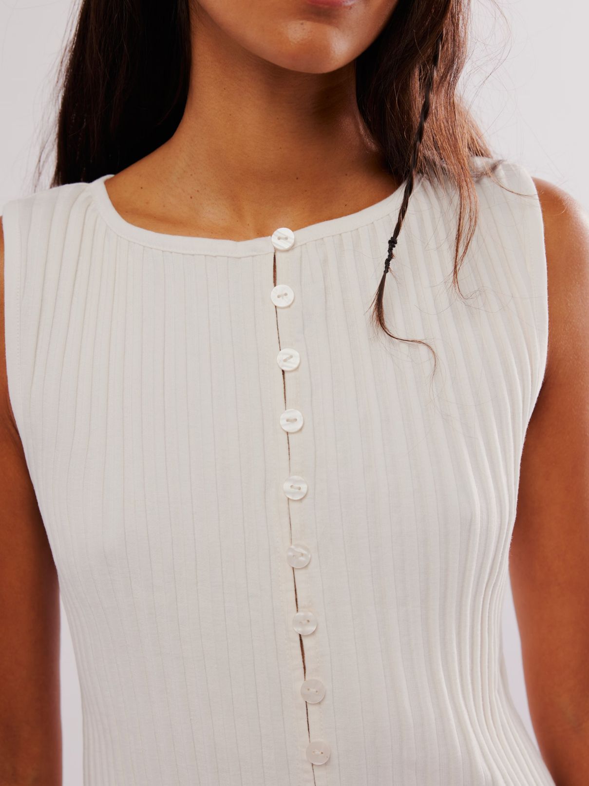 Free People Tilly Vest in Ivory