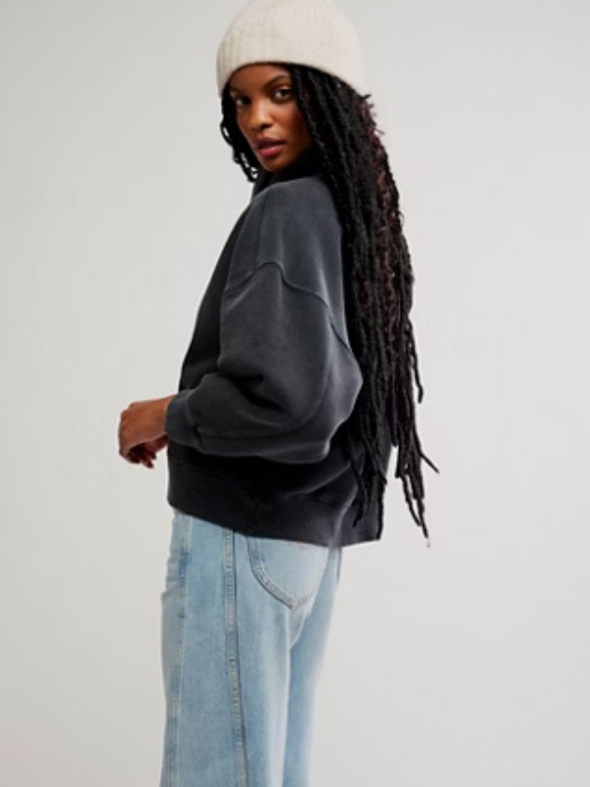 Free People Timeless Pullover in  Black