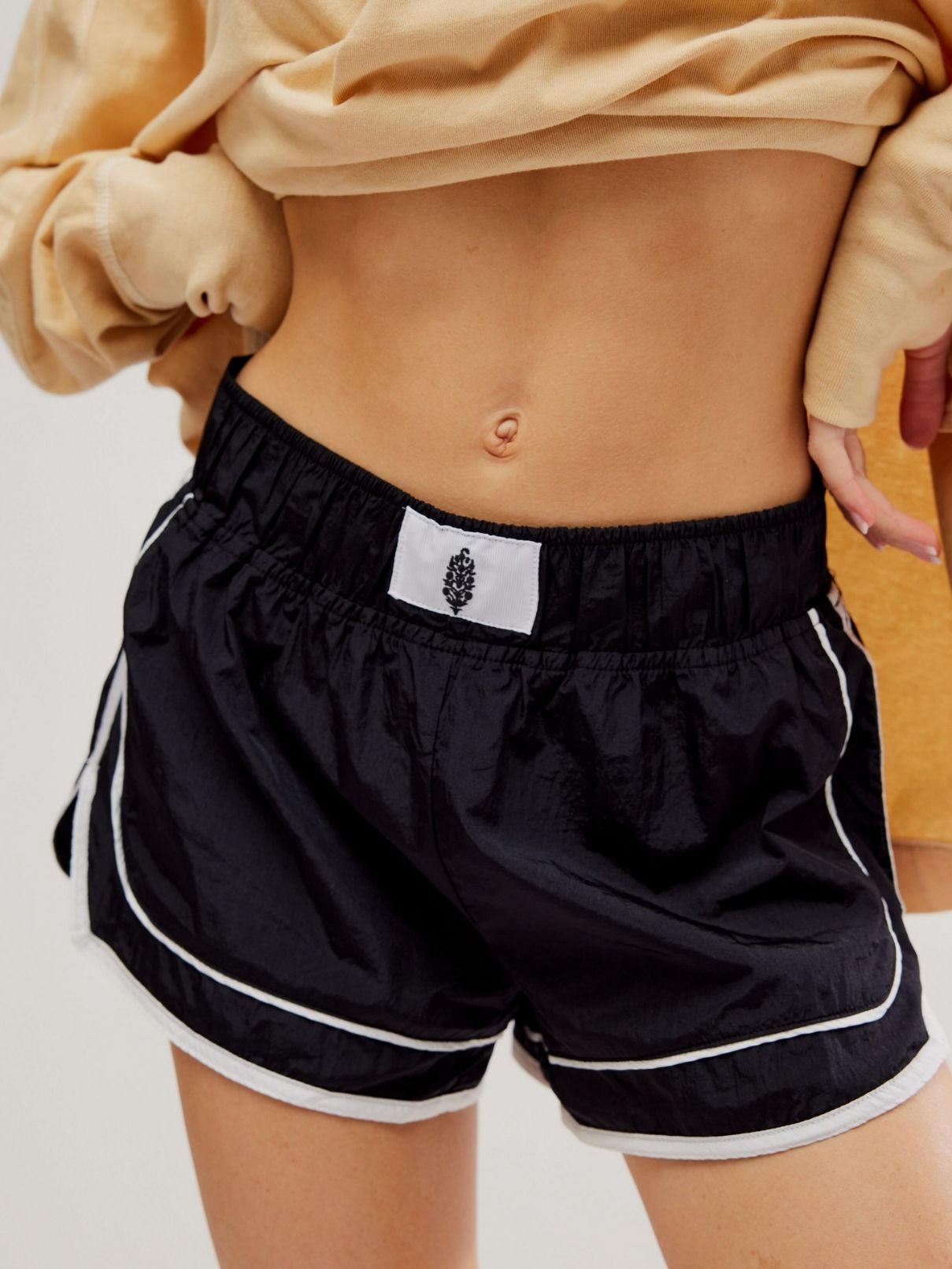 Free People Varsity Blues Short in Black