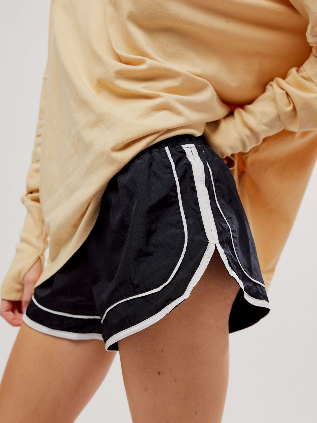Free People Varsity Blues Short in Black