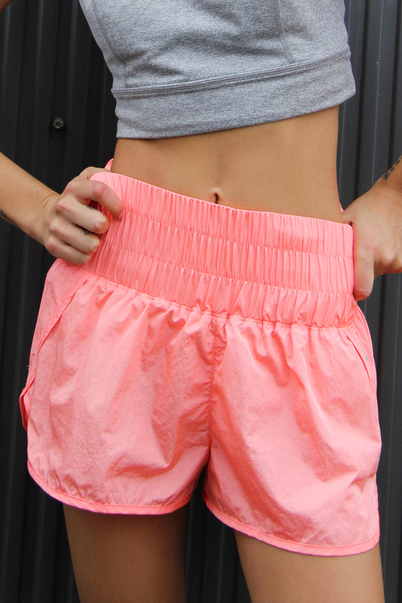Free People Way Home Shorts in Papaya