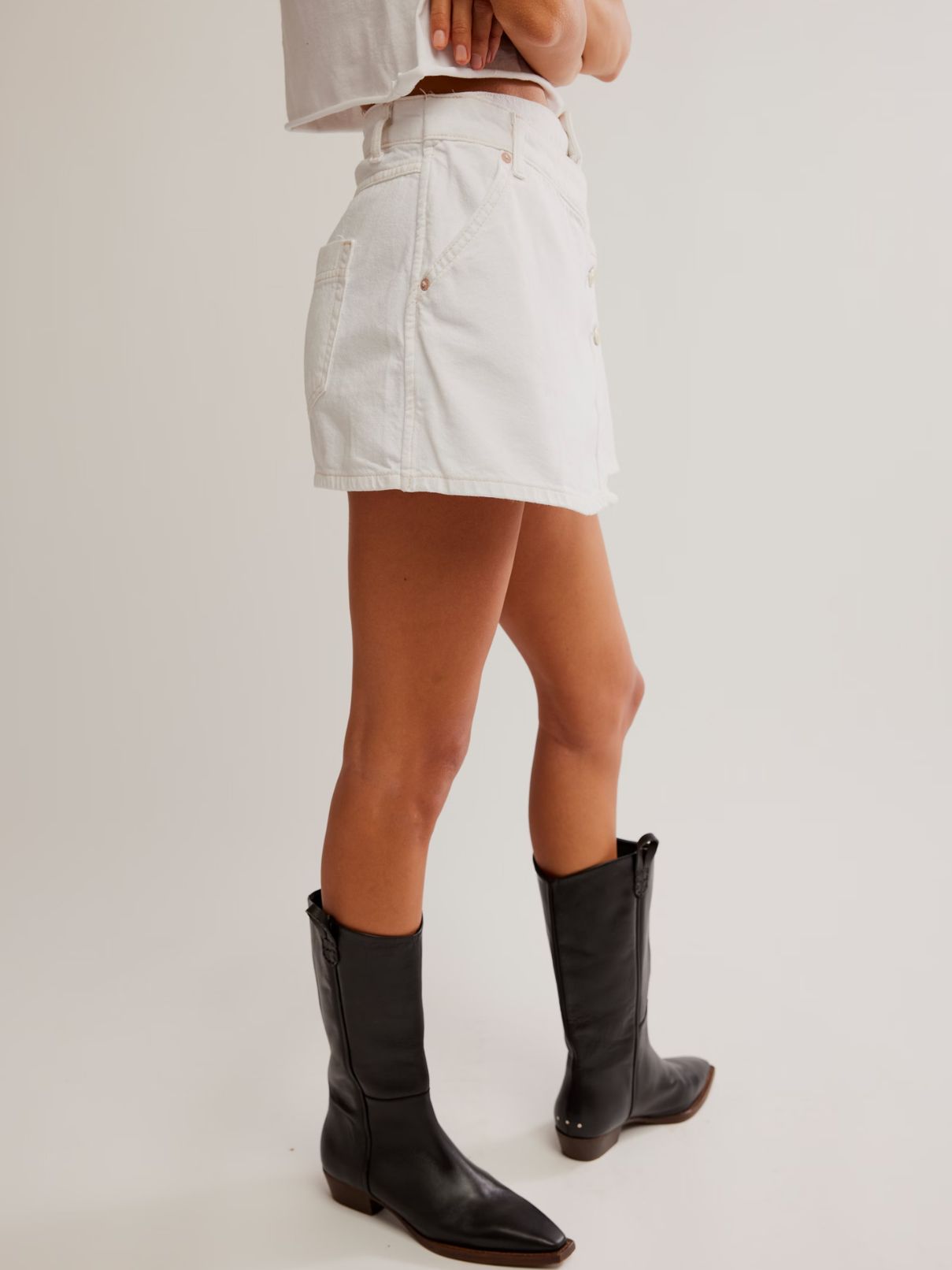 Free People Wynne Denim Skirt