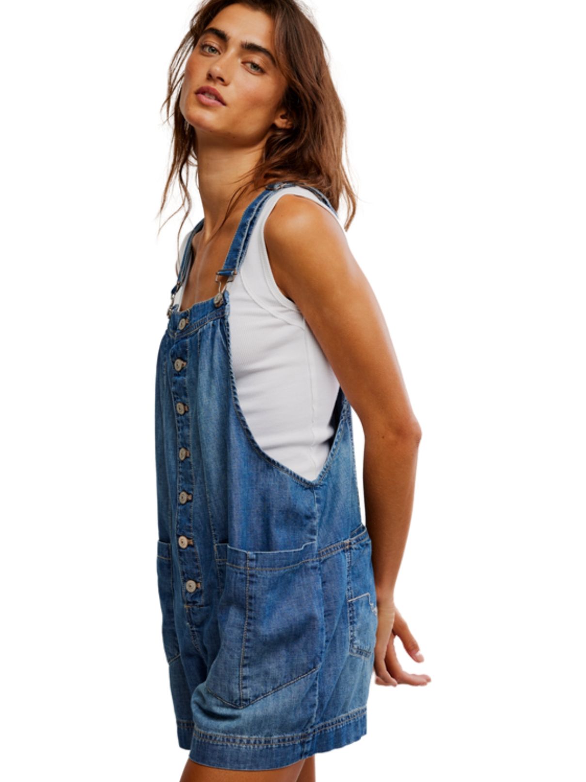 Free People You've Got The Love Romper in Roulette