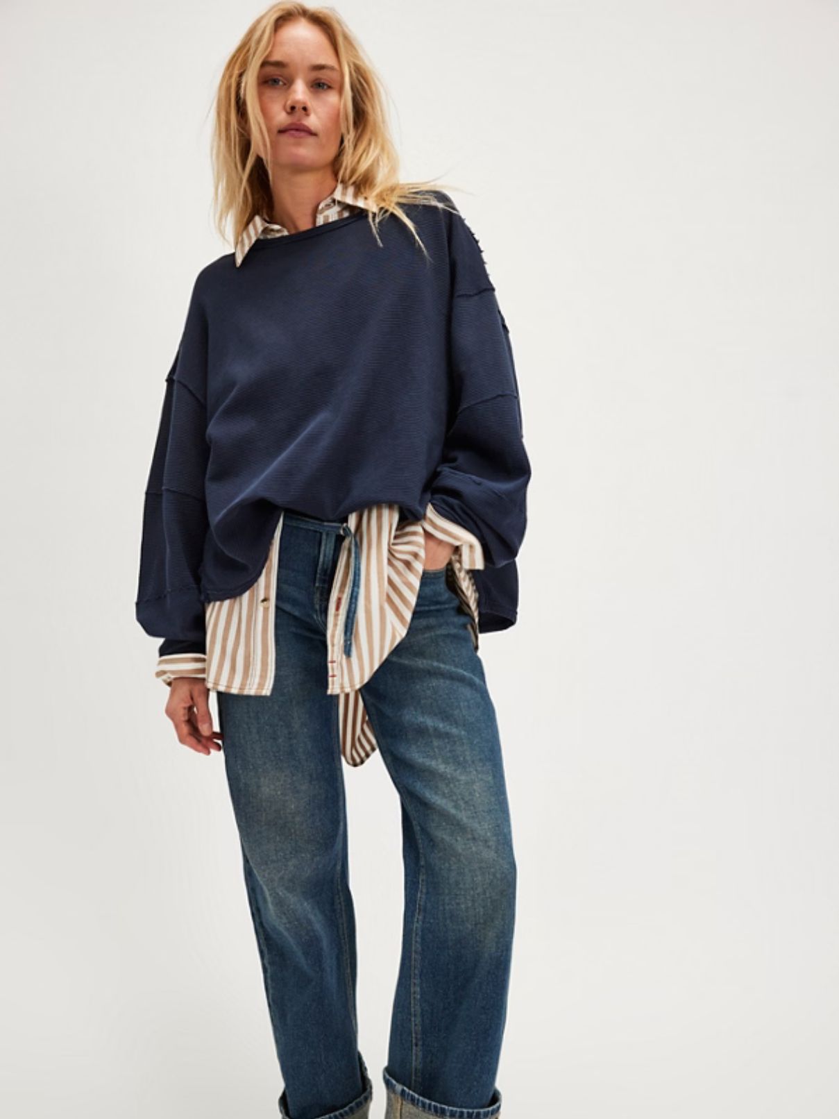 Free PeopleTotal Eclipse Tee in Deeper Iris