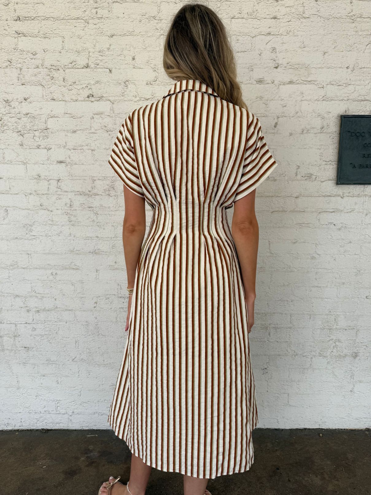 THML Stripe Button Up Maxi