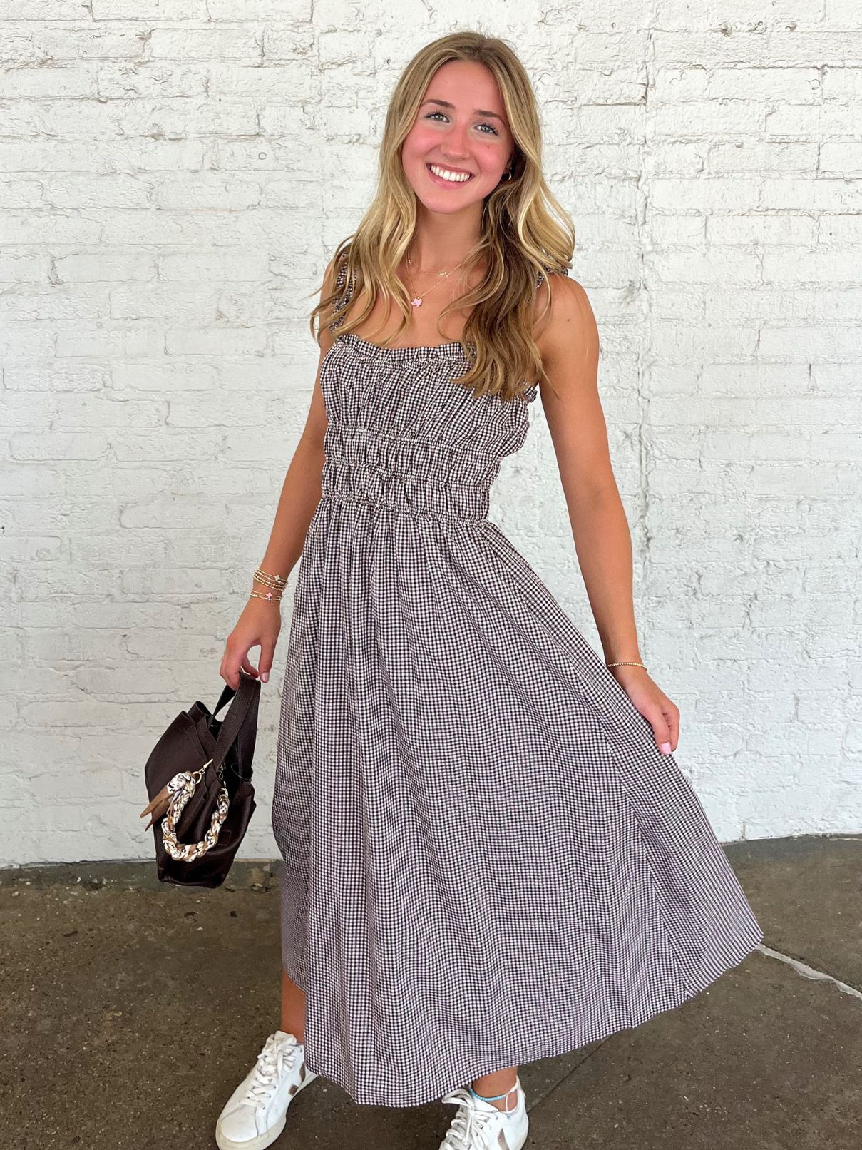 Gingham Maxi Ruffles