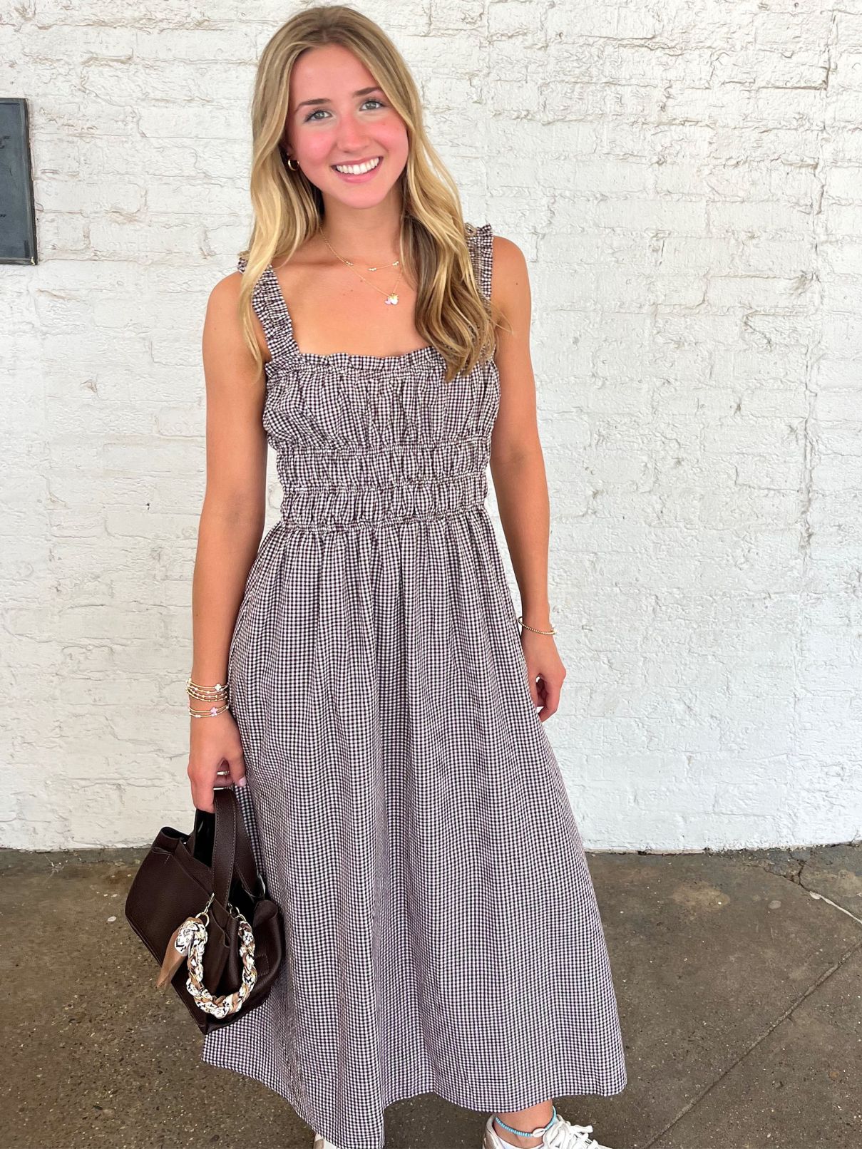 Gingham Maxi Ruffles