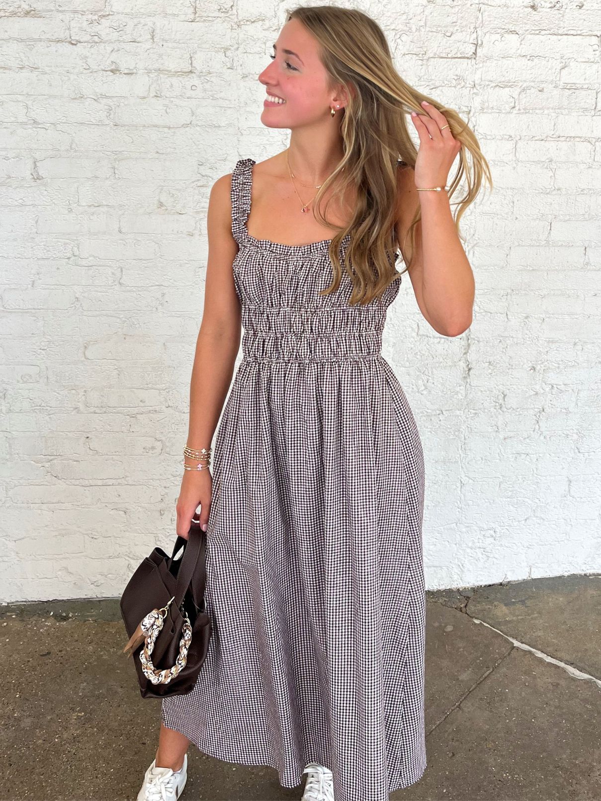 Gingham Maxi Ruffles