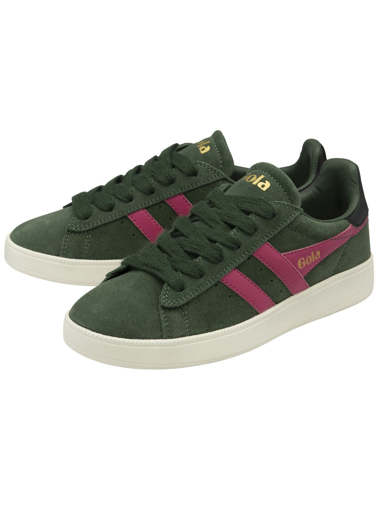 Gola Aztec Sneakers in Evergreen/Hot Fuchsia/Black