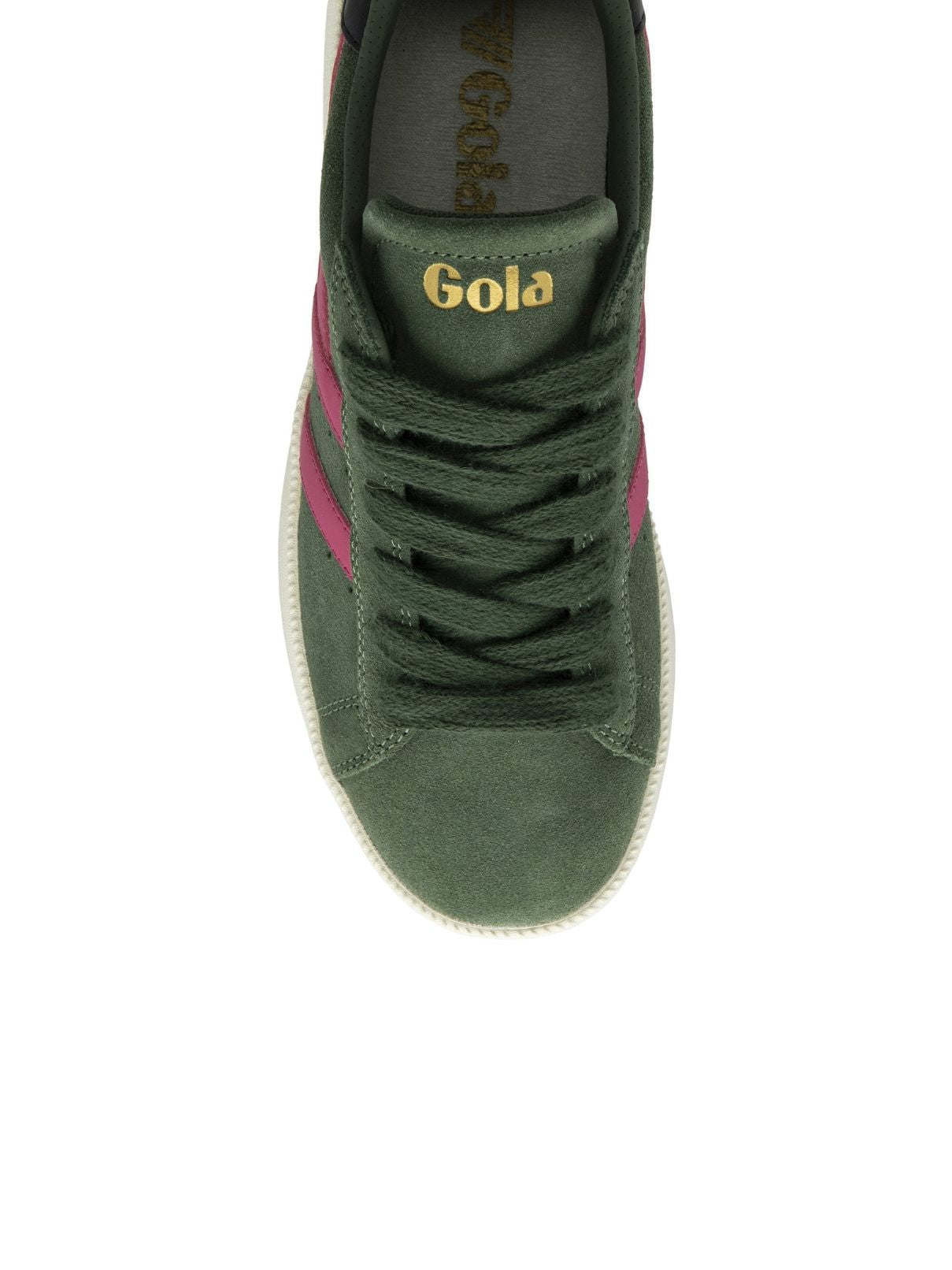 Gola Aztec Sneakers in Evergreen/Hot Fuchsia/Black