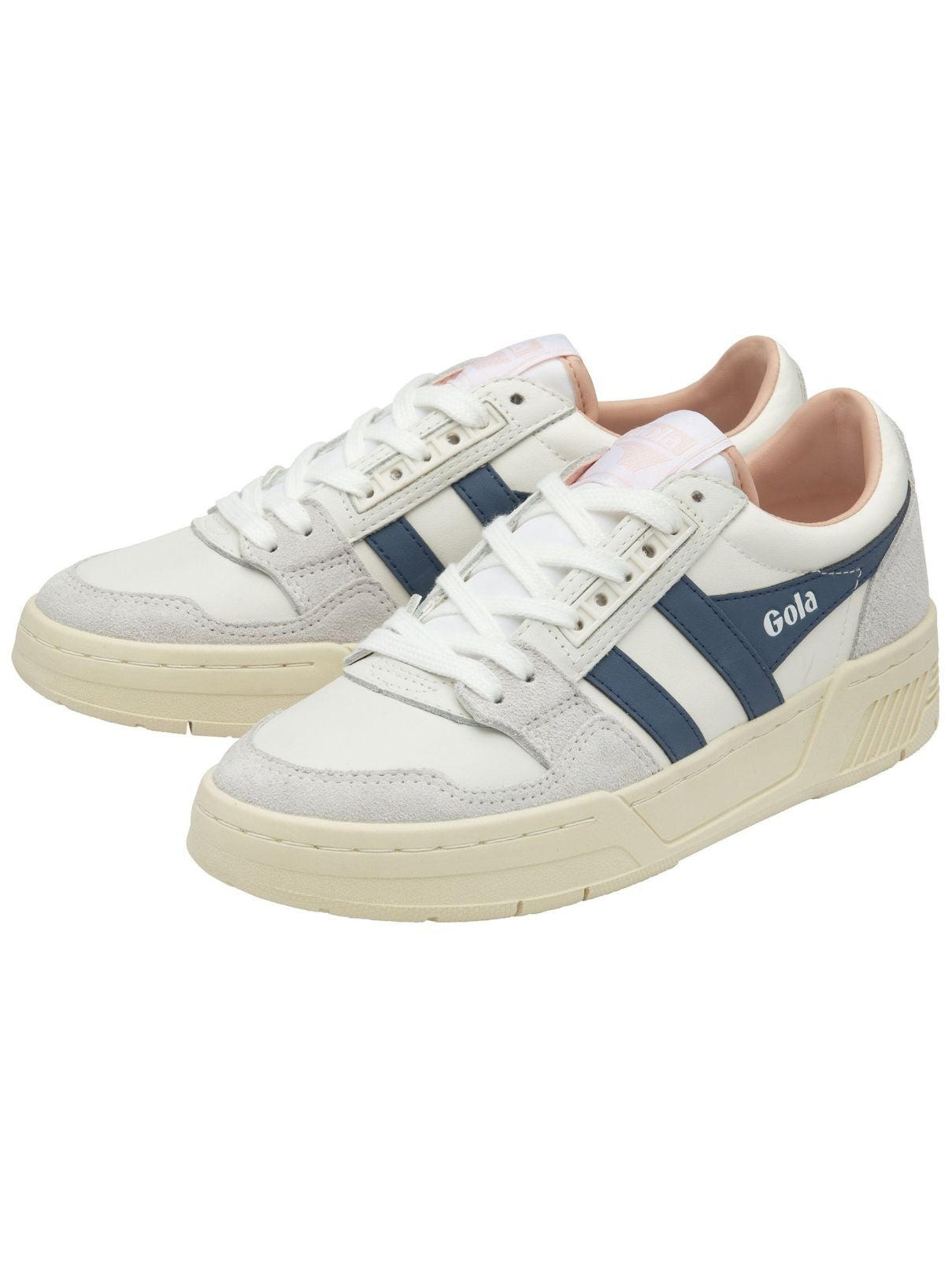 Gola Challenge 84 Sneakers in White/Moonlight/Pink Pearl