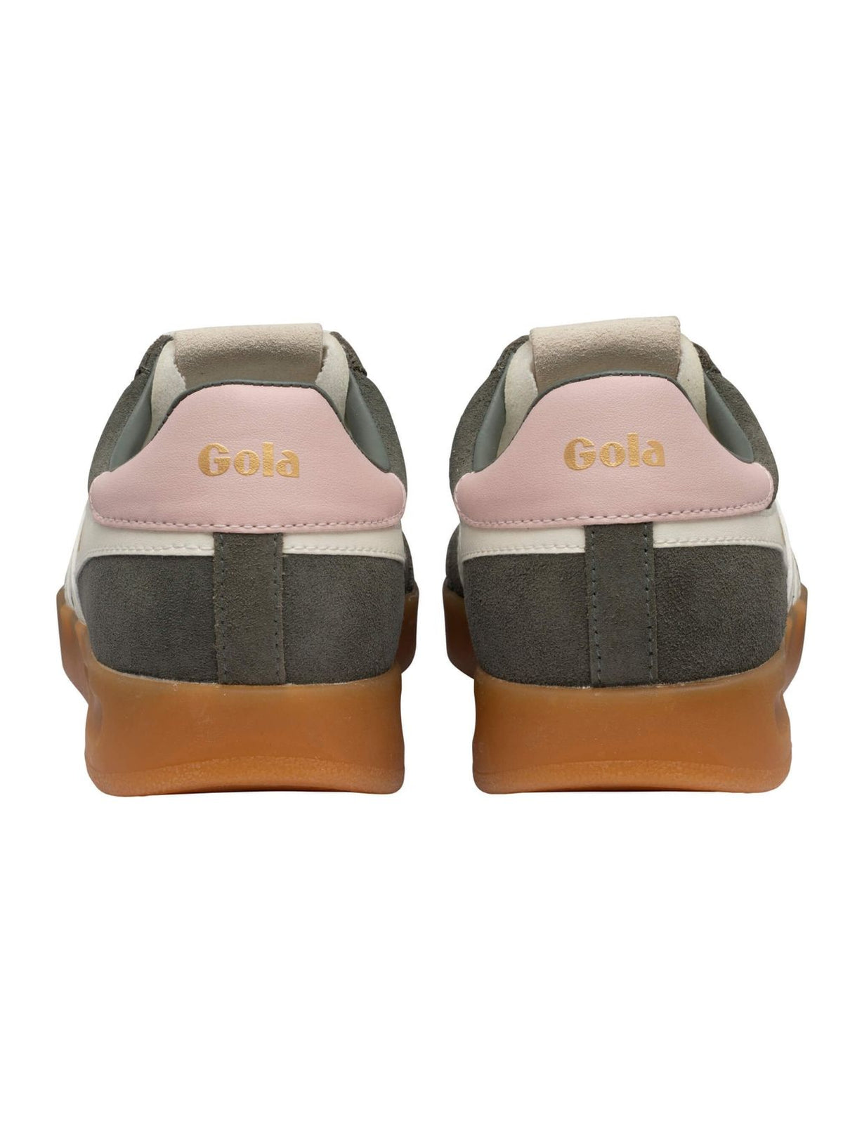 Gola Cyclone Sneakers in Conifer/Off White/Chalk Pink/Gum