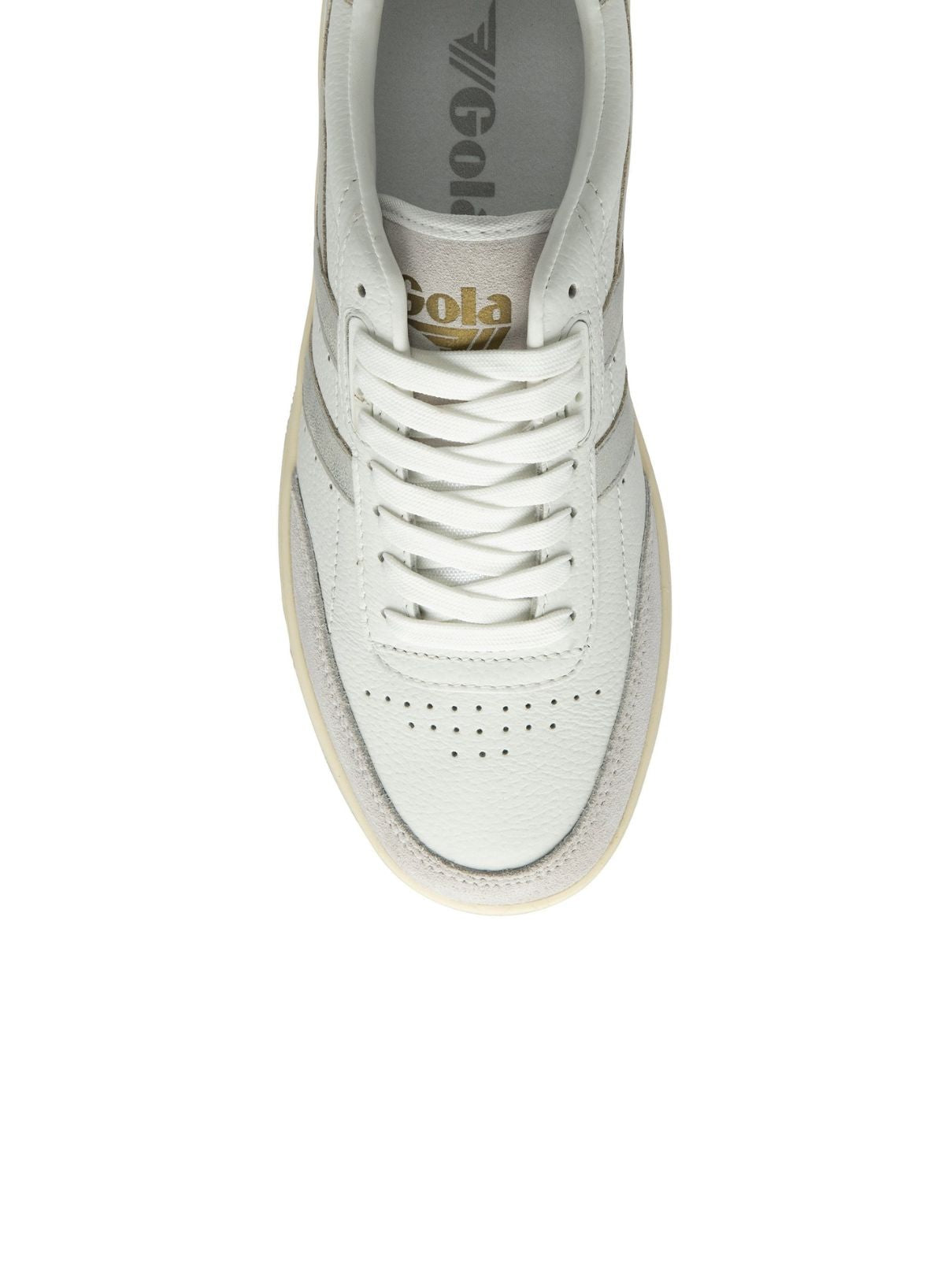 Gola Falcon Mirror Sneaker in White/Silver