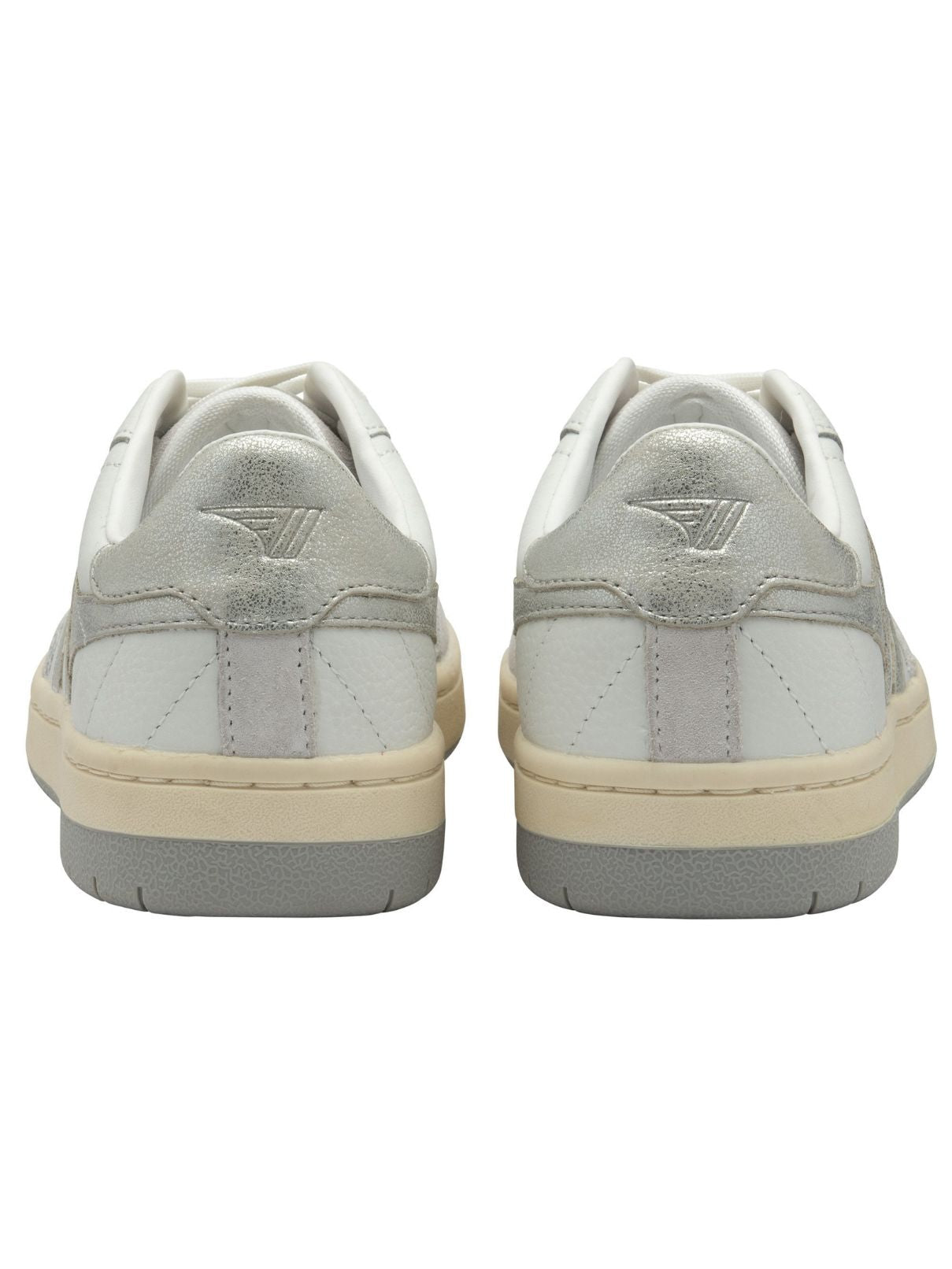 Gola Falcon Mirror Sneaker in White/Silver