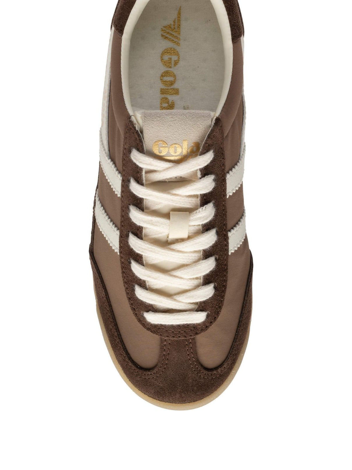 Gola Firefly Sneakers in Otter/Dark Brown/Off White
