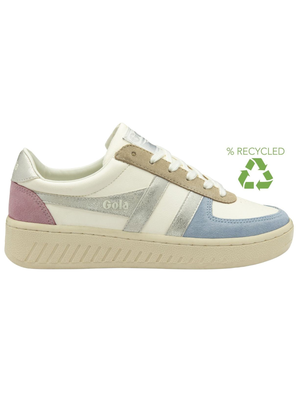Gola Grandslam Quadrant in Off White/Air/Silver/Candy