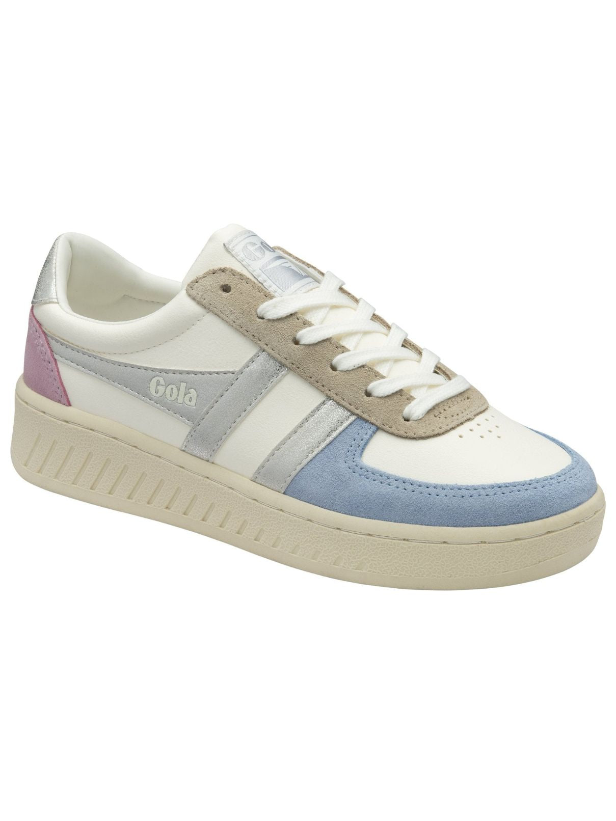 Gola Grandslam Quadrant in Off White/Air/Silver/Candy