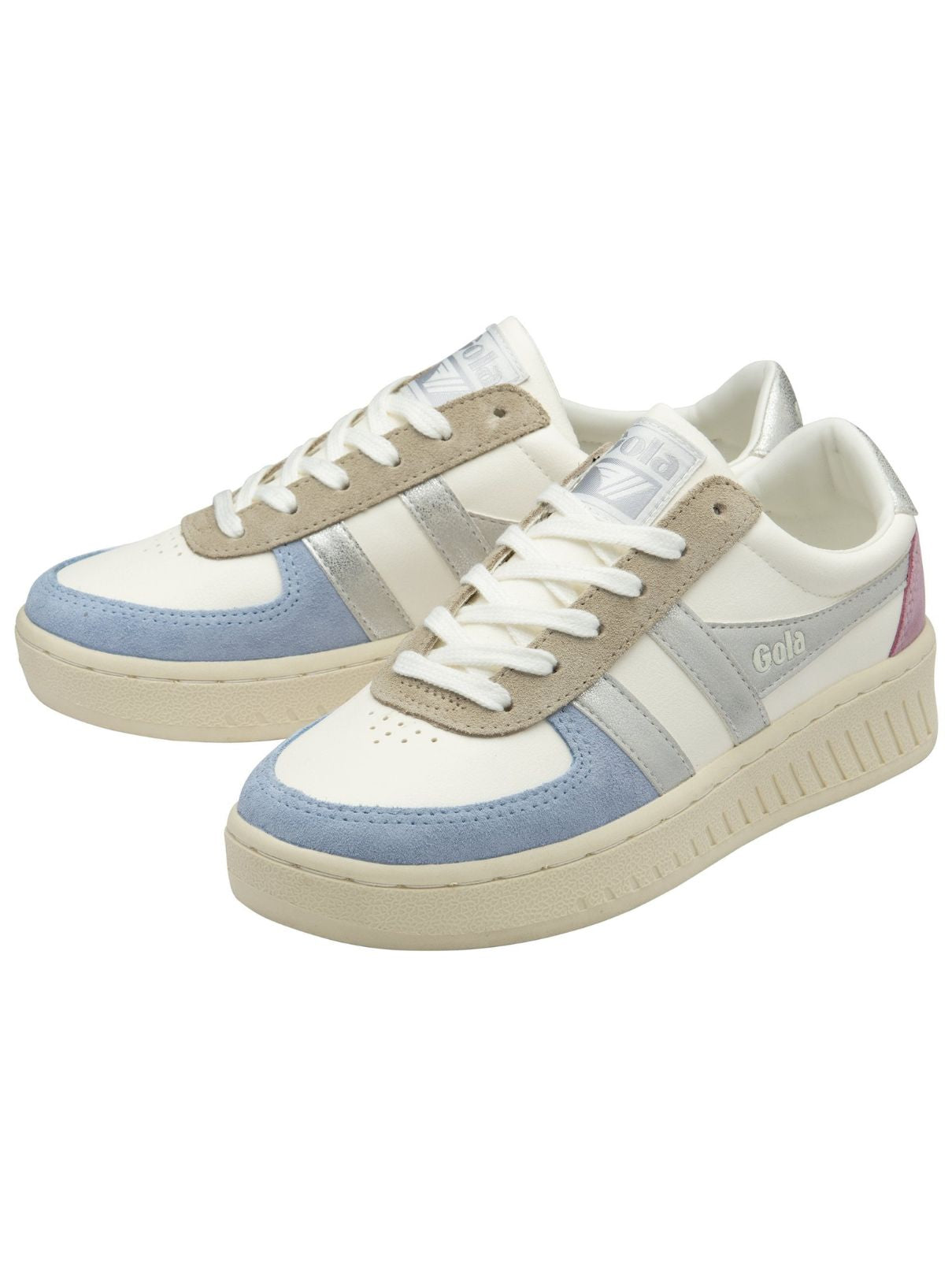 Gola Grandslam Quadrant in Off White/Air/Silver/Candy